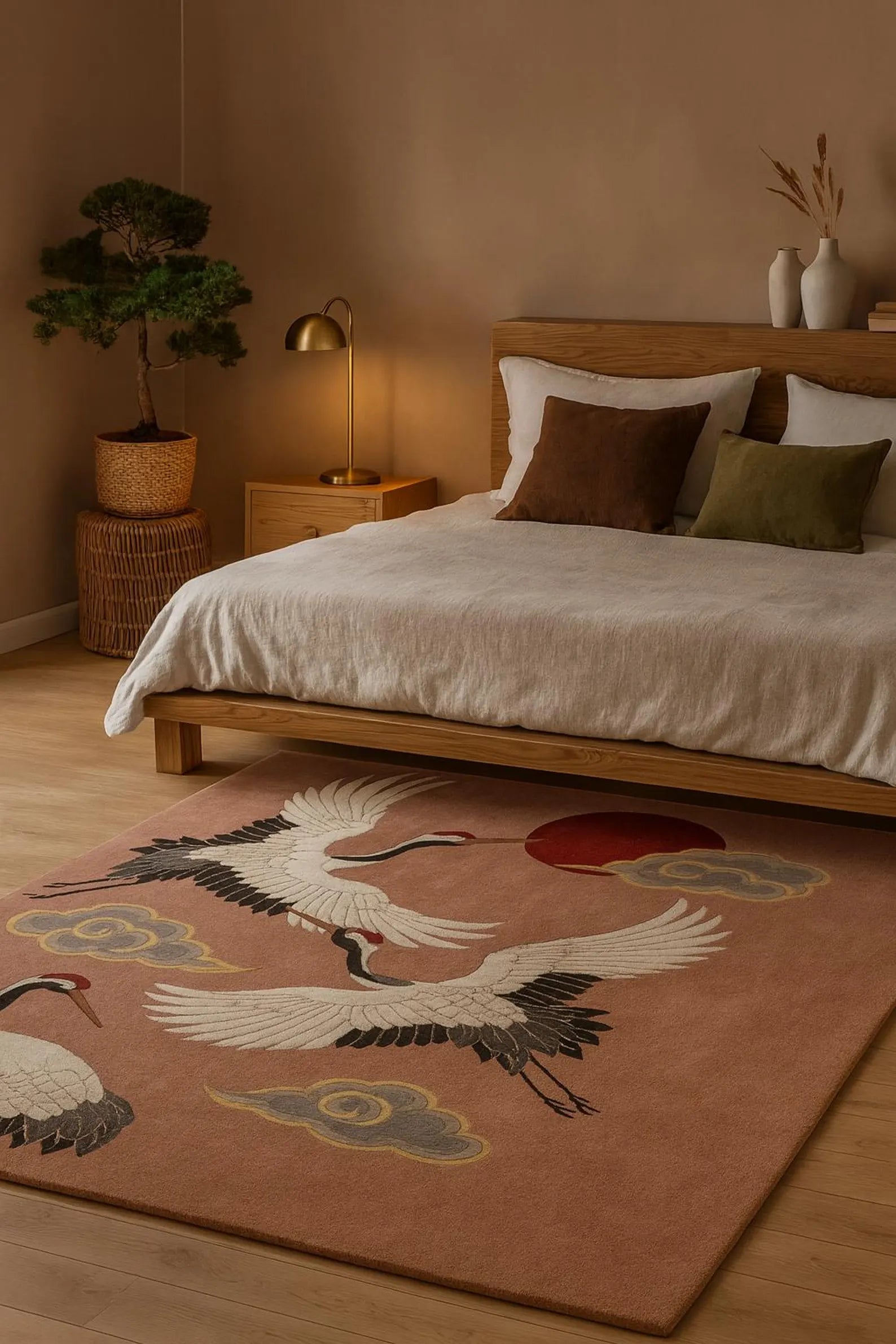 Ostrich Hand-Tufted Rug
