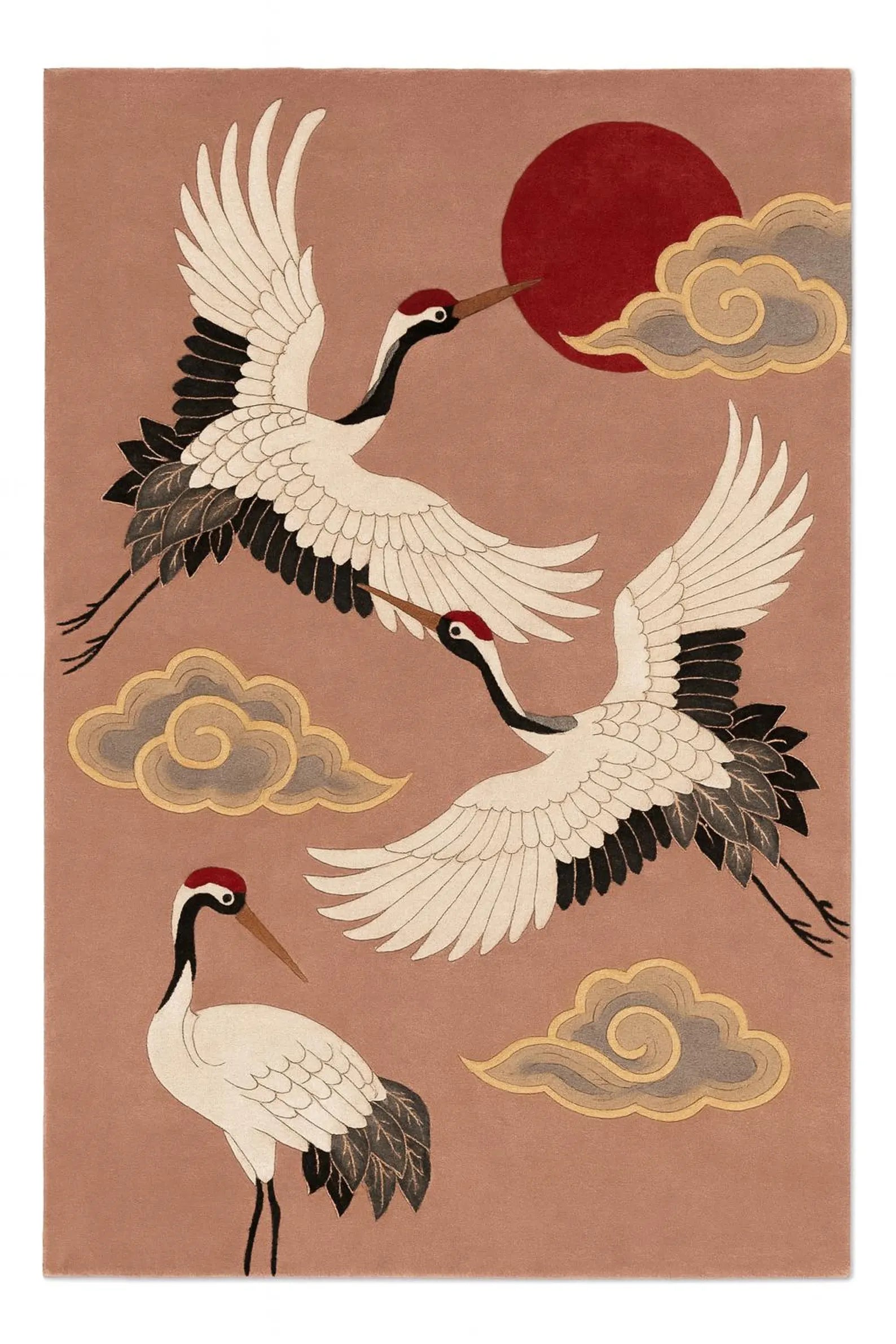 Ostrich Hand-Tufted Rug