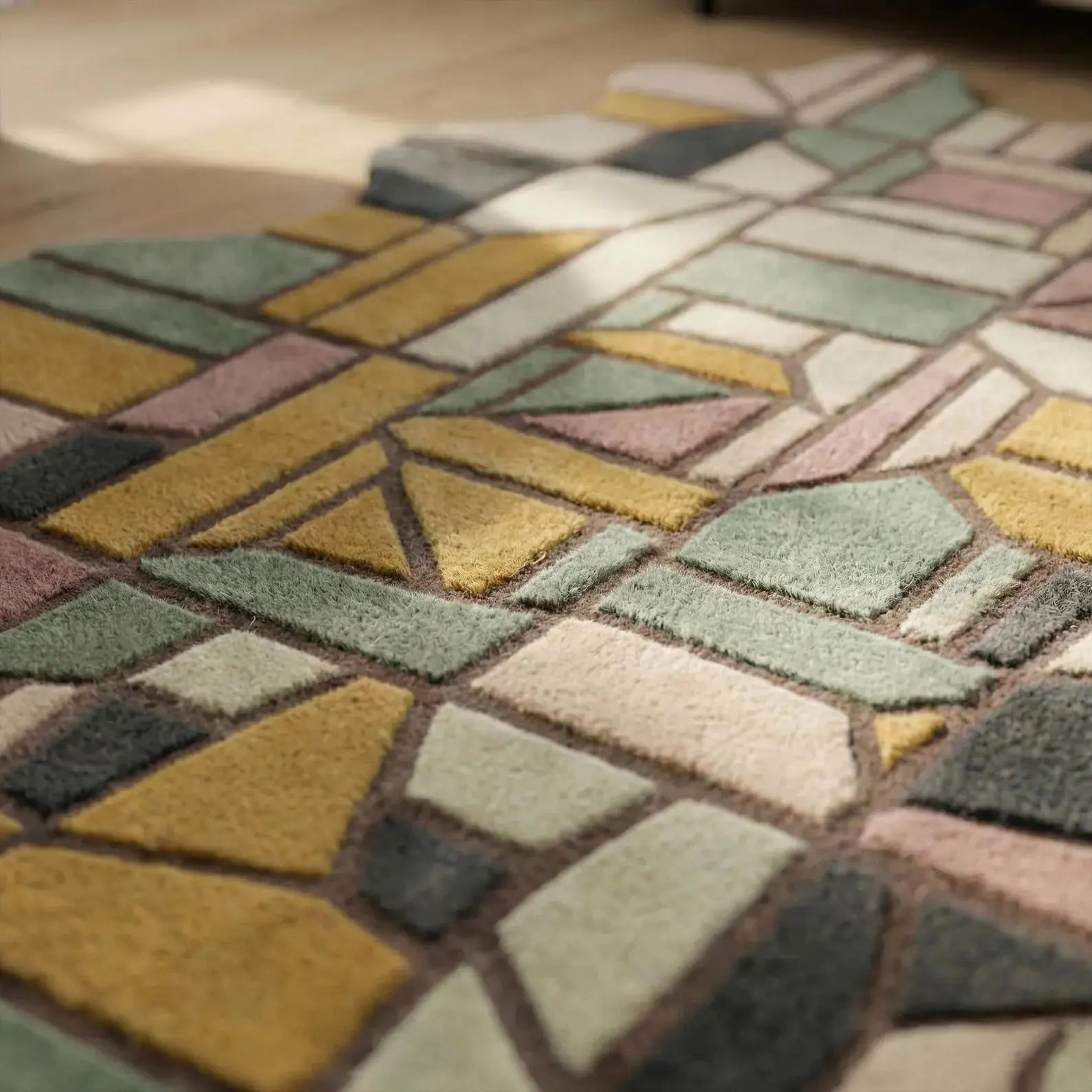 Irregular Colorful Geometric Carpet & Rug Rugverse