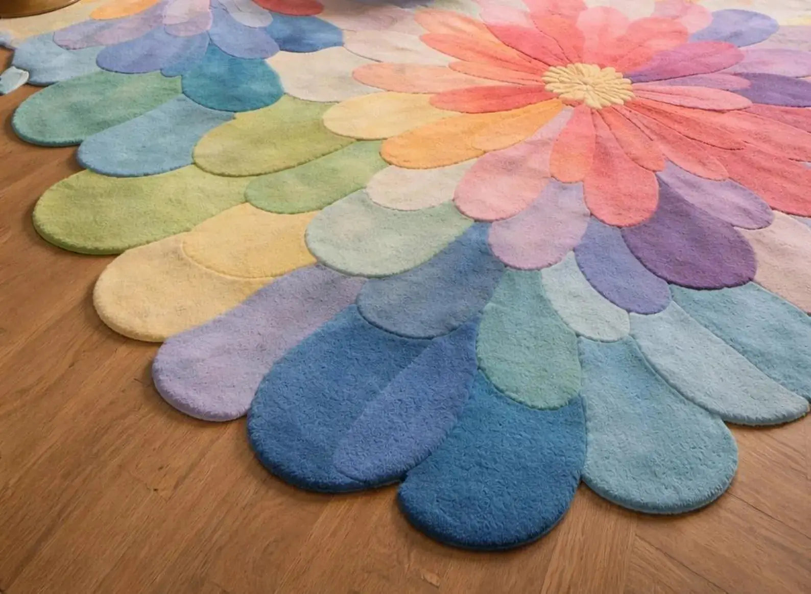 Colorful Floral Statement Carpet & Rug Rugverse