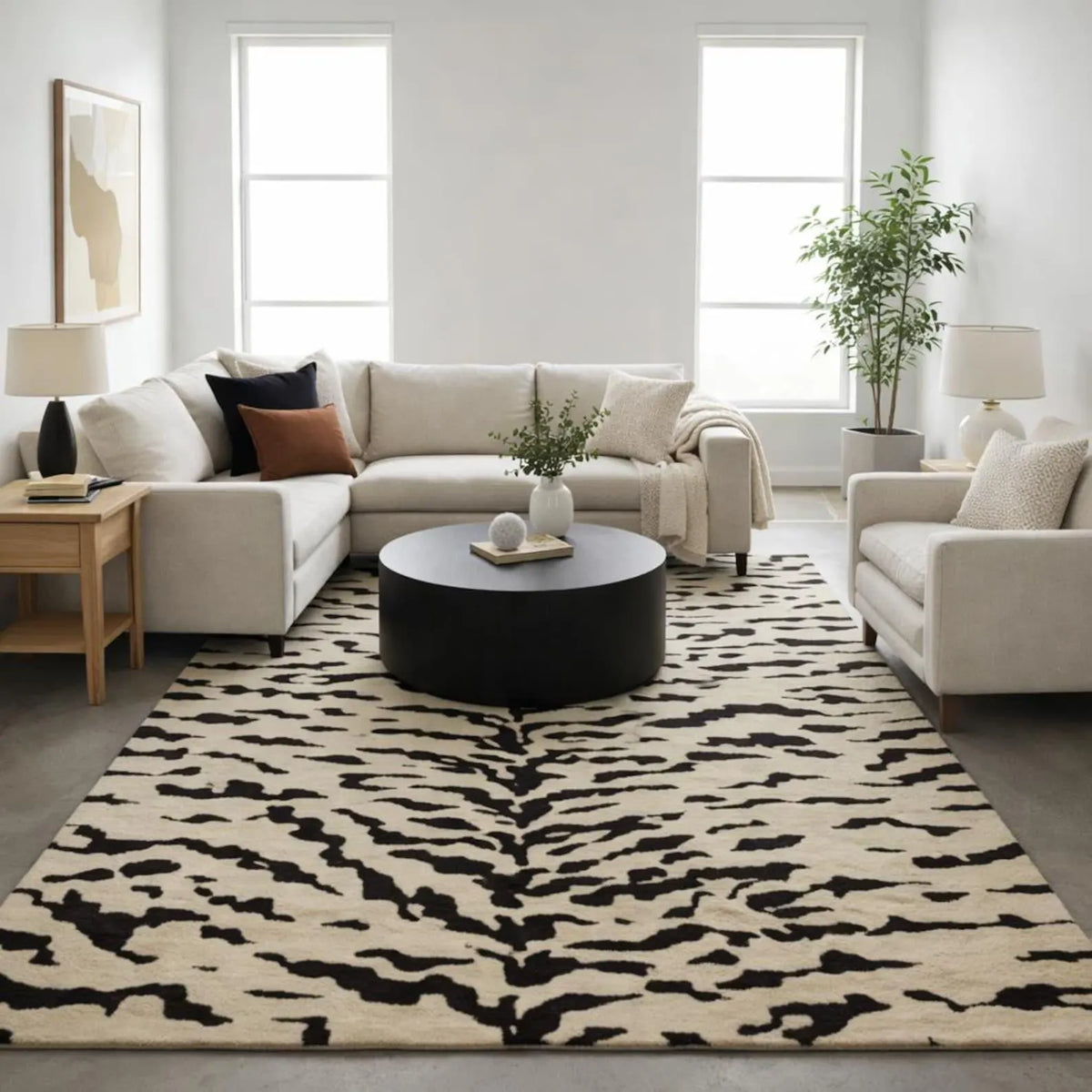 Savanna Carpet – hand tufted animal design carpet | Animal Carpets by Rugverse