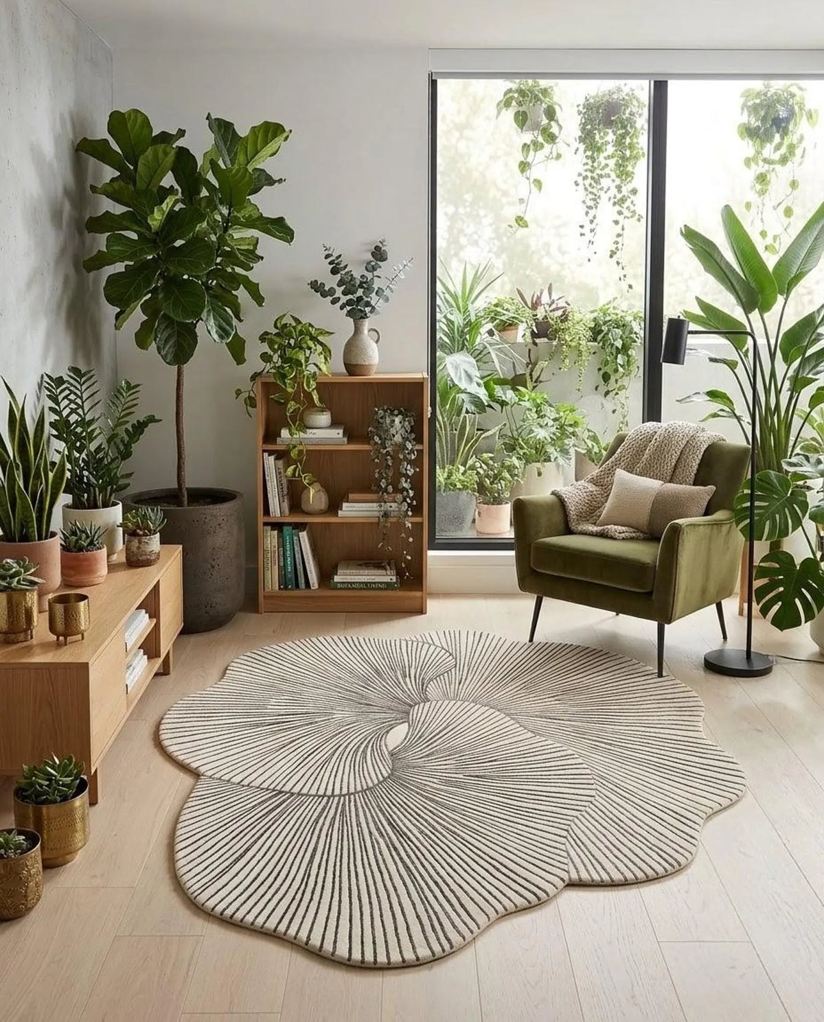 Kinetix Carpet – hand tufted irregular shaped carpet | Irregular Carpets by Rugverse (view 4)