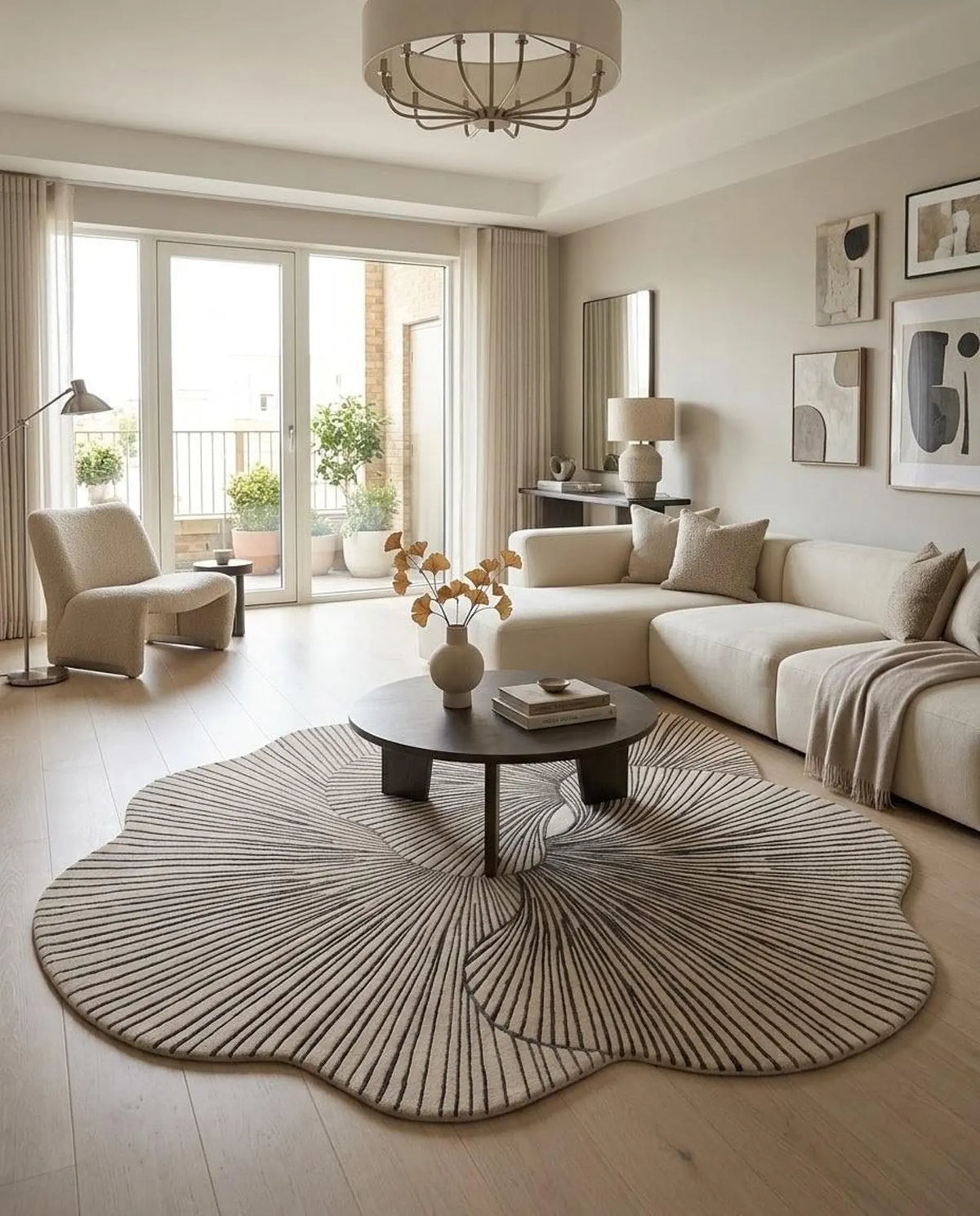 Kinetix Carpet – hand tufted irregular shaped carpet | Irregular Carpets by Rugverse
