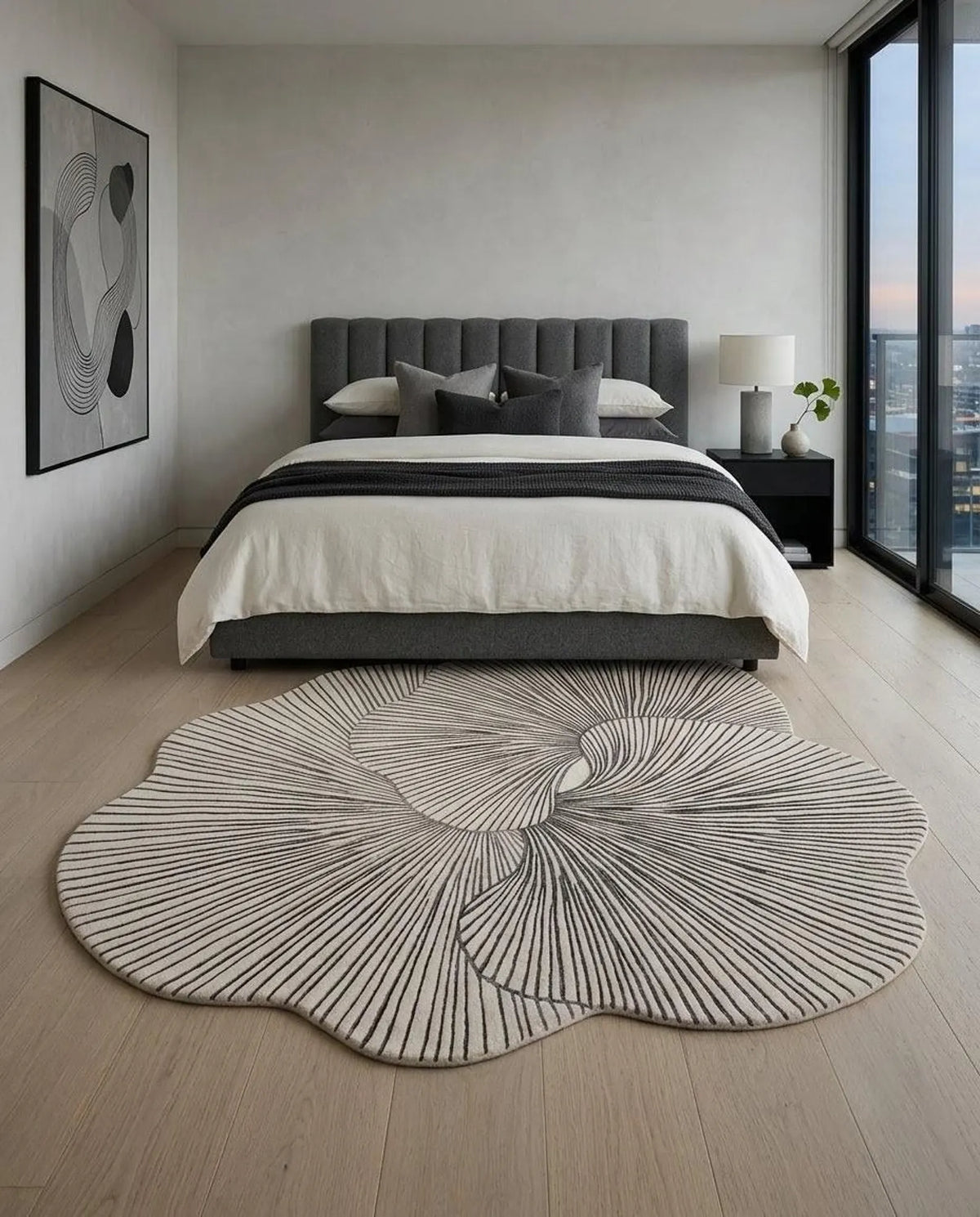 Kinetix Carpet – hand tufted irregular shaped carpet | Irregular Carpets by Rugverse (view 6)