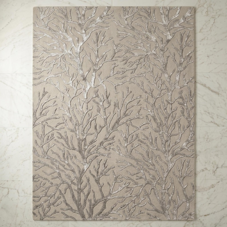 Silver Coral Carpet & Rug