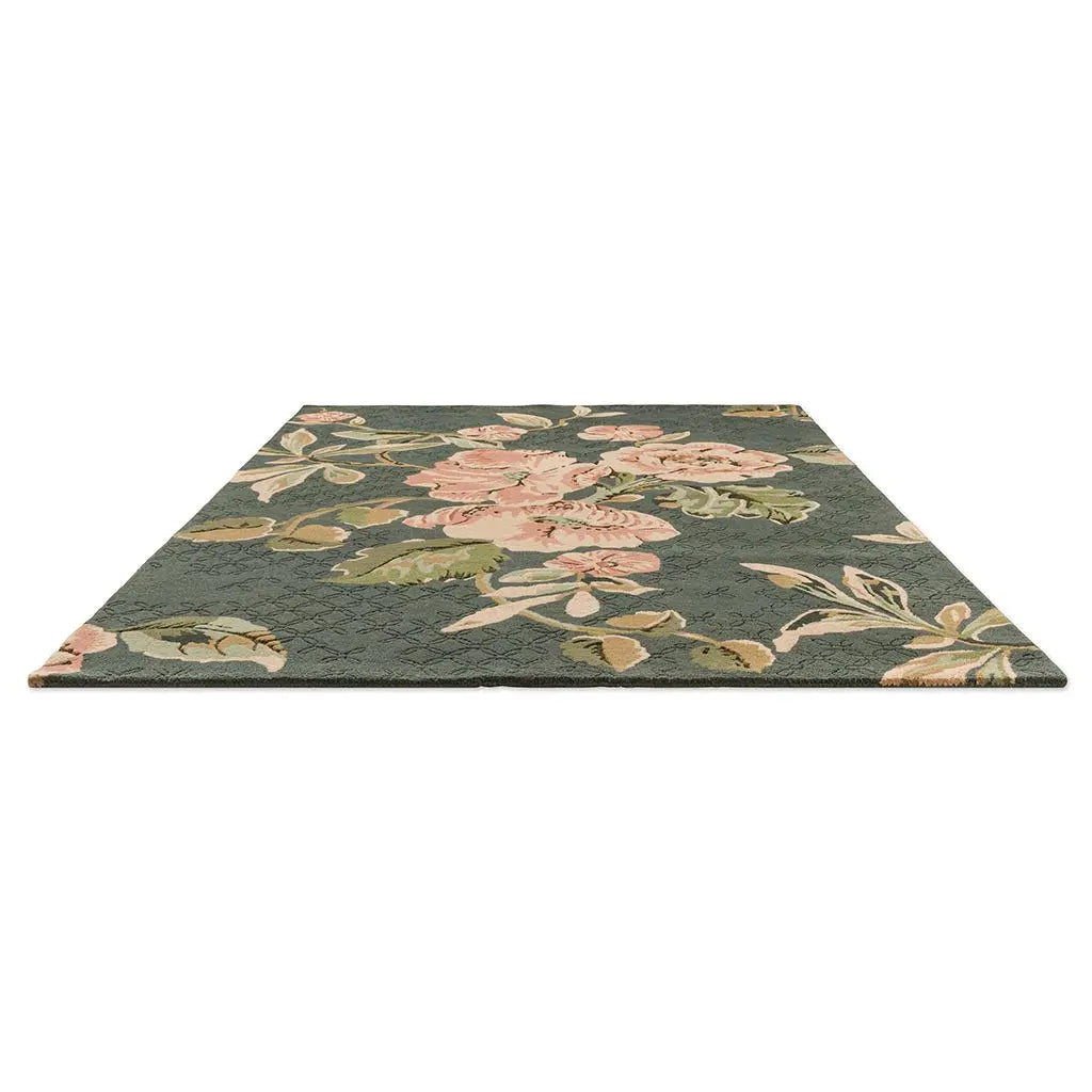 Botanical Bloom Foliage Hand-Tufted Rug Rugverse