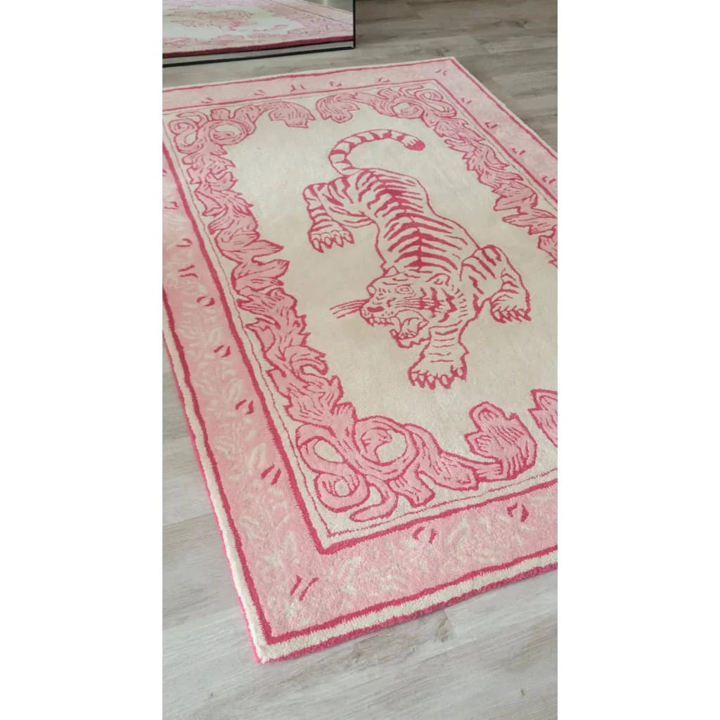 Prowess in Pink Garden Hand-Tufted Rug